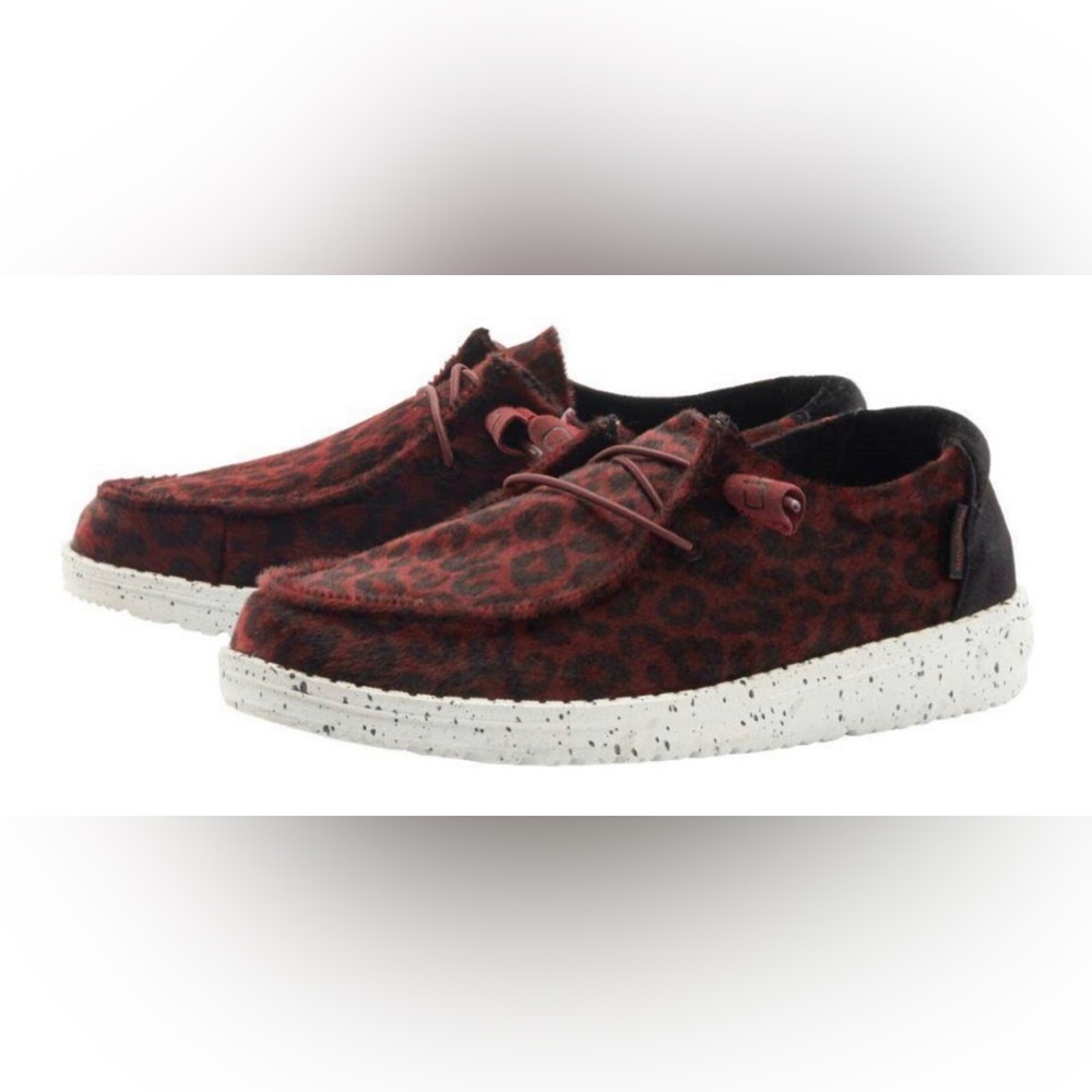 Heydude Wendy Scarlett Leopard size 8
